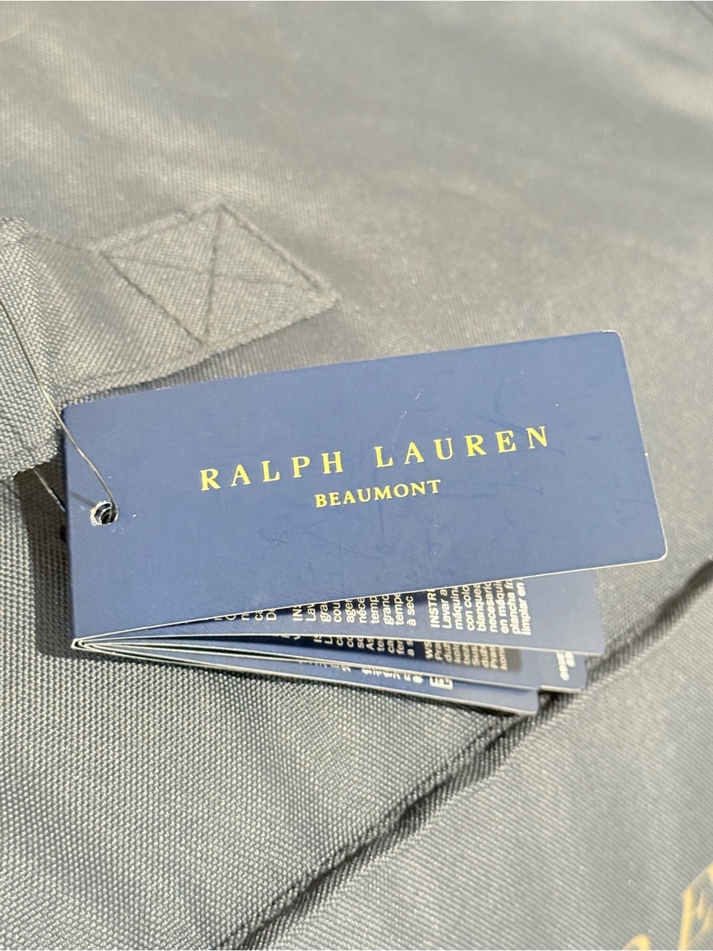 Ralph Lauren Queen Beaumont Paisley Cotton Comforter 94” x 96” Stone NWT $550 - Picture 6 of 15